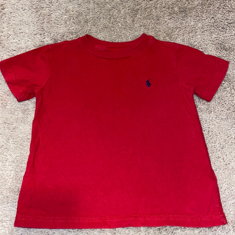 Polo Ralph Lauren toddler boy short sleeve red size (3T)